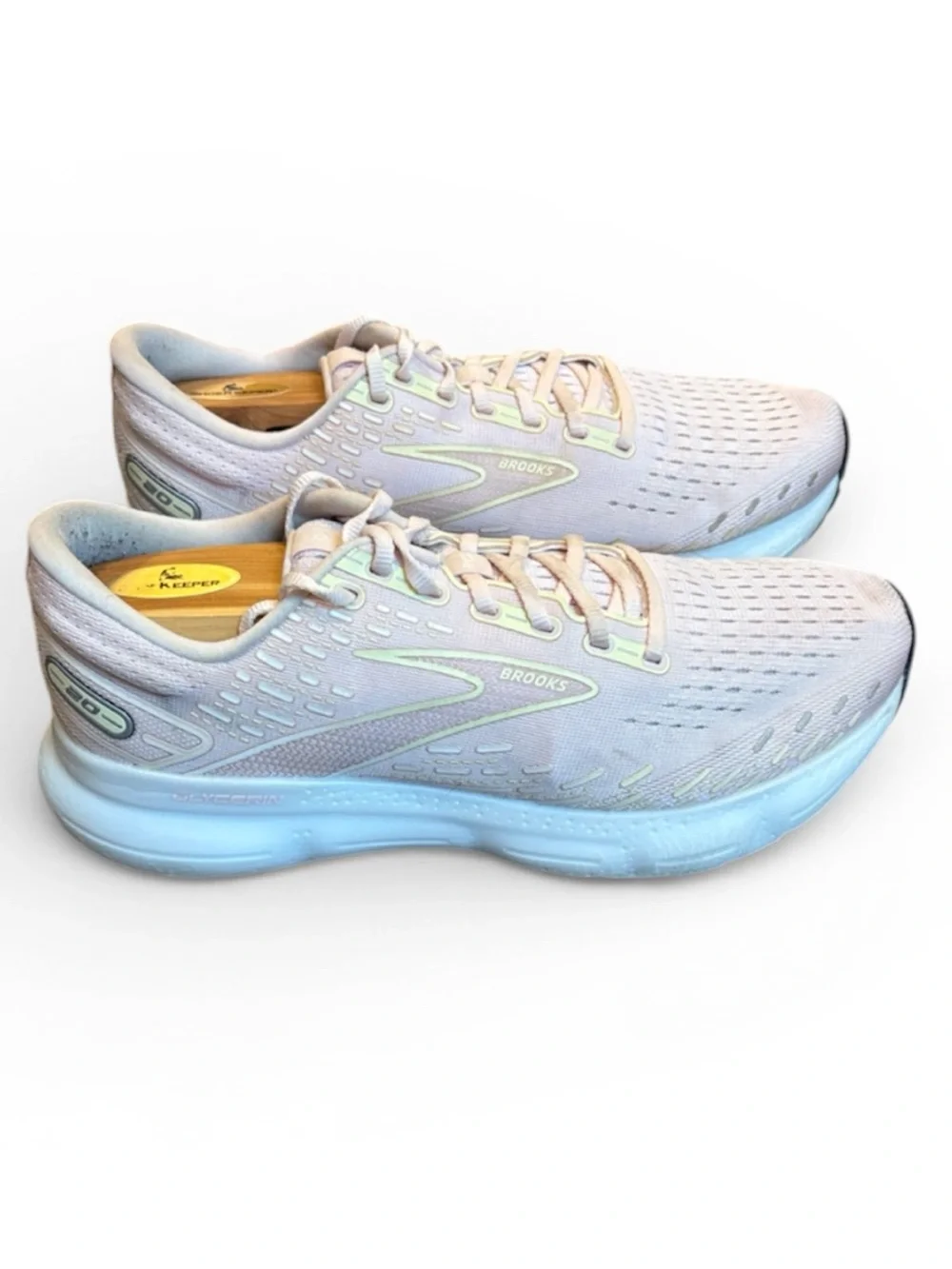 Brooks Glycerin 20 Running Shoes Women's 11 Light Pink Athletic Sneakers